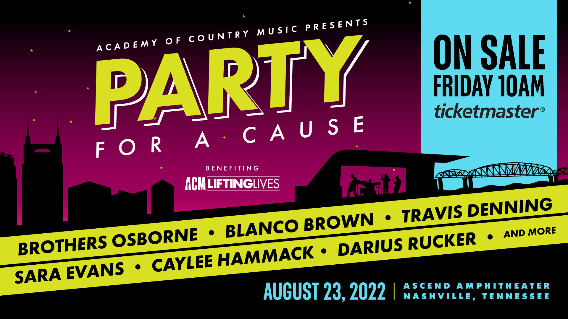 Lineup Announced for ACM Party for a Cause, Tickets on sale Friday